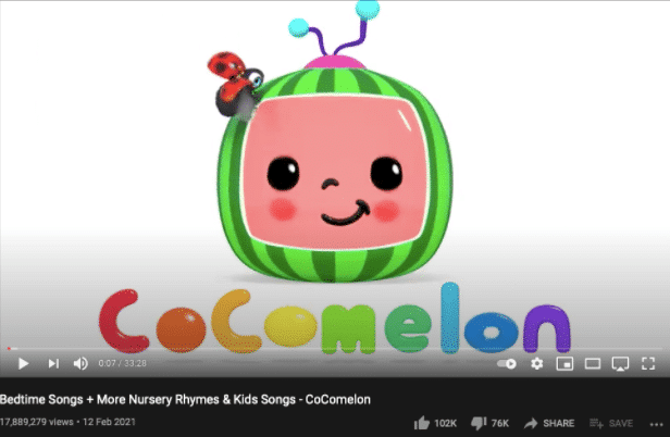 Cocomelon - Nursery Rhymes - most subscribed youtubers