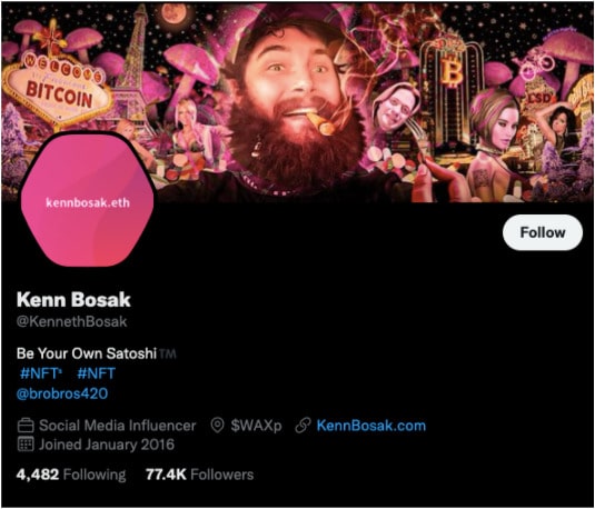 Kenn Bosak - crypto influencers