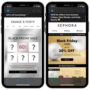 Black Friday ecommerce strategy: email campaigns