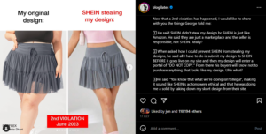 Shein steals Blogilates designs