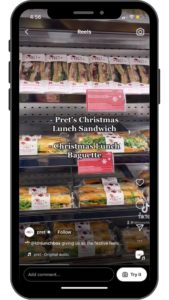Christmas marketing campaigns: Pret