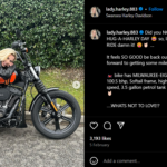 Michelle and her Harley