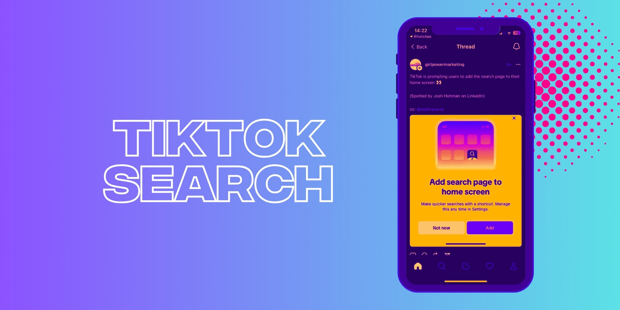 TikTok Search Gets A New, Dedicated Shortcut