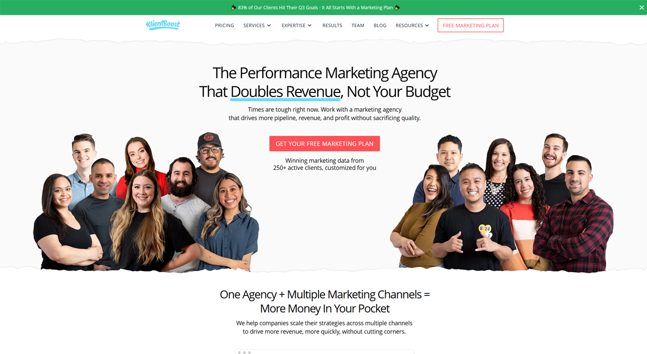 b2b marketing agency fintech