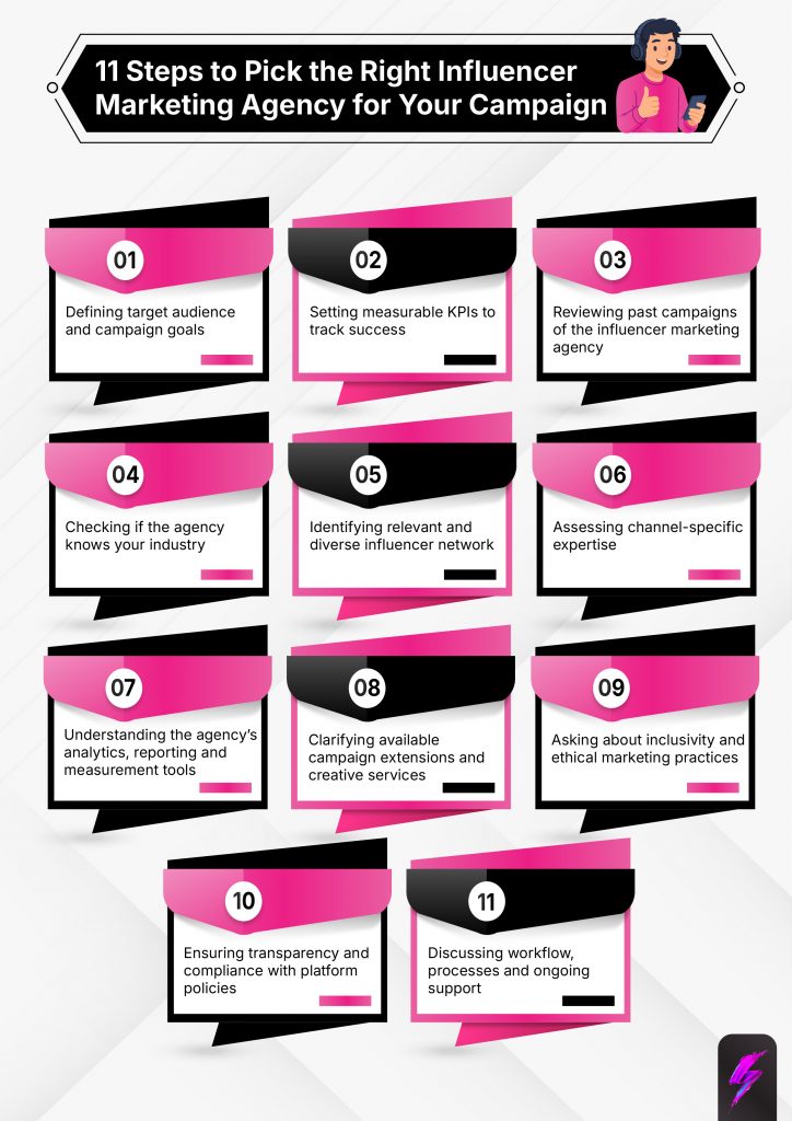 11 tips to choose the right influencer marketing agency