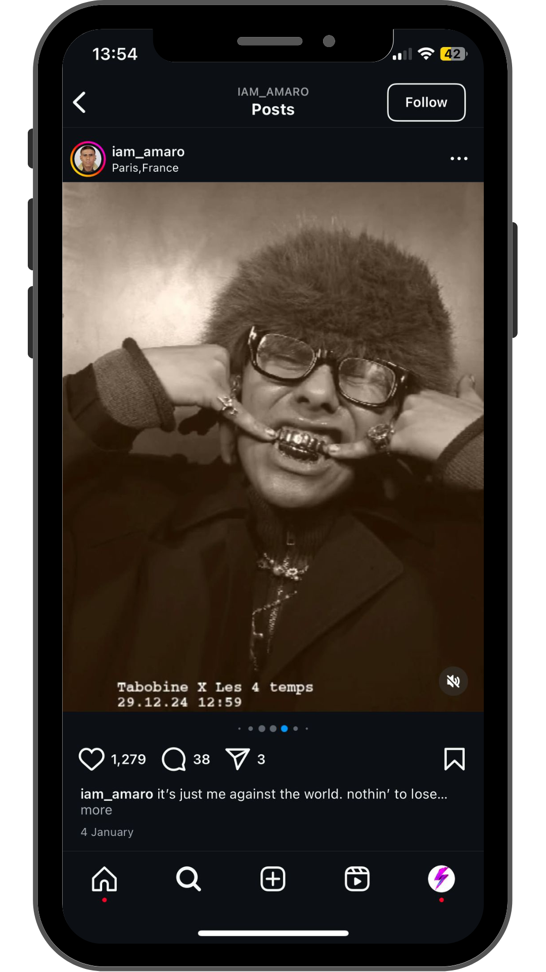 influencer session with amaro