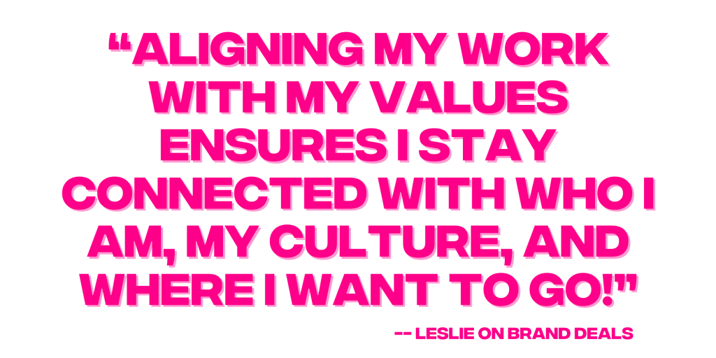 Influencer session with @leslielatrice