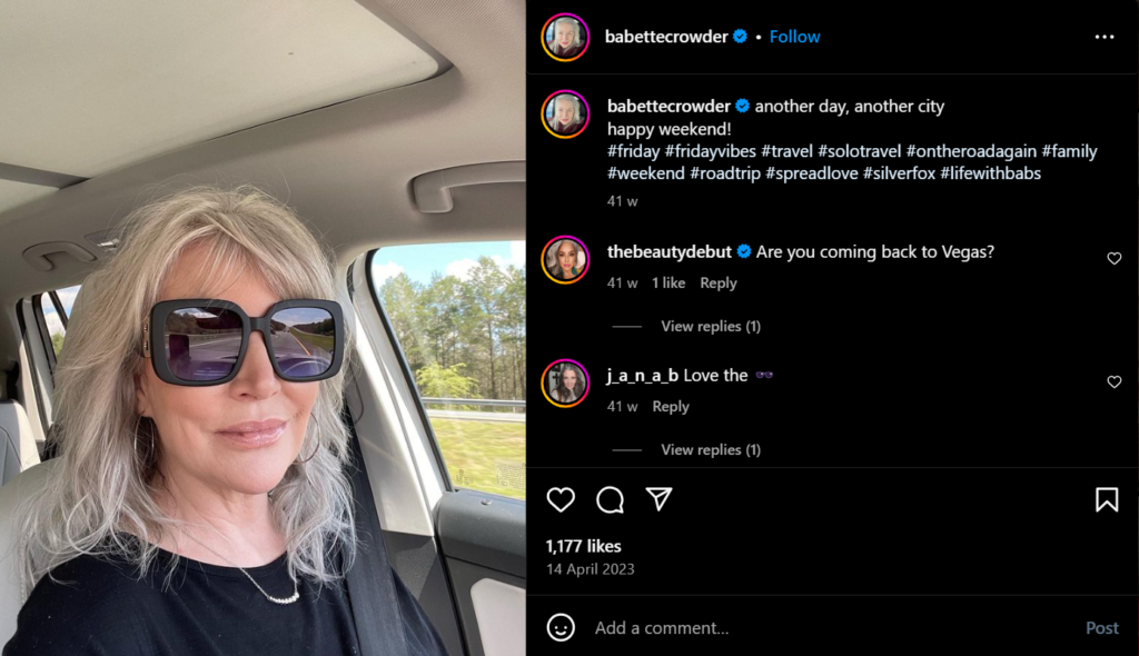 influencer session @babettecrowder
